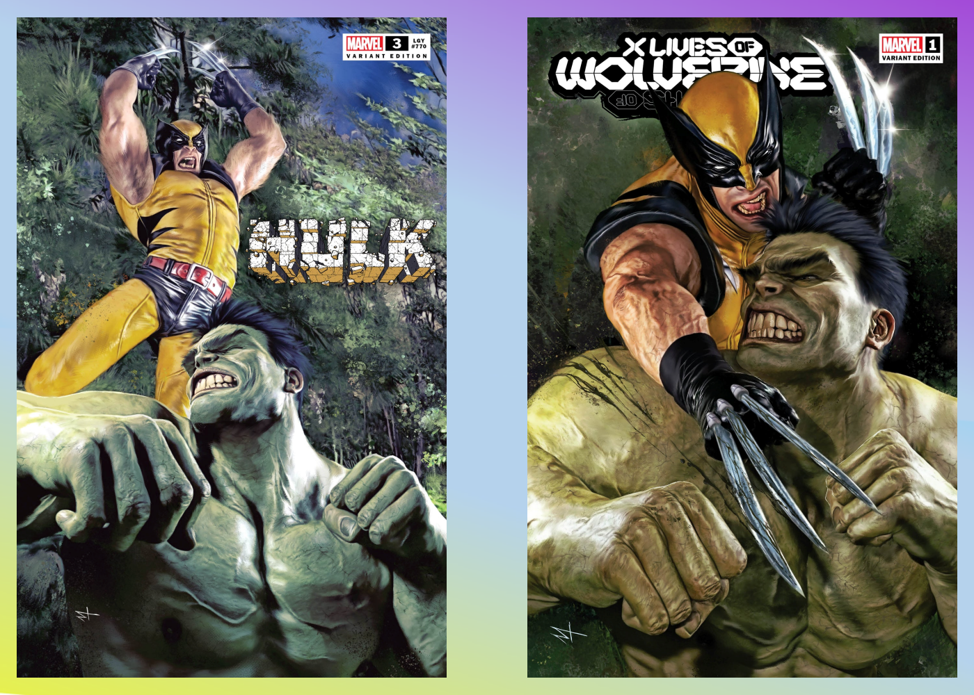 X Lives of Wolverine #1 And Hulk #3 The 616 Exclusive Variants Set By Marco Turini Pre-Order Deposit