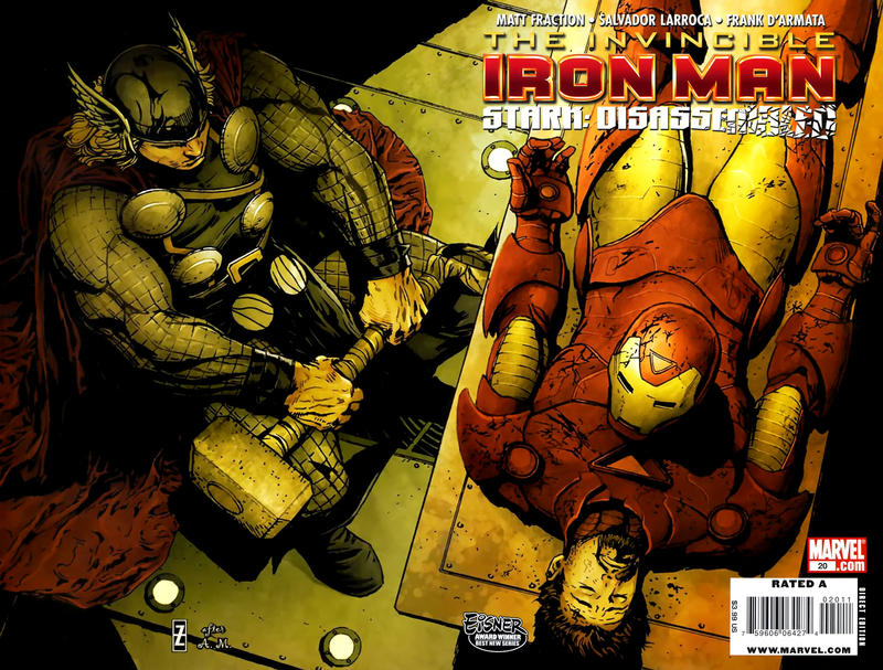 Invincible Iron Man #20 [Wraparound Variant Edition](2008)-Very Fine (7.5 – 9)