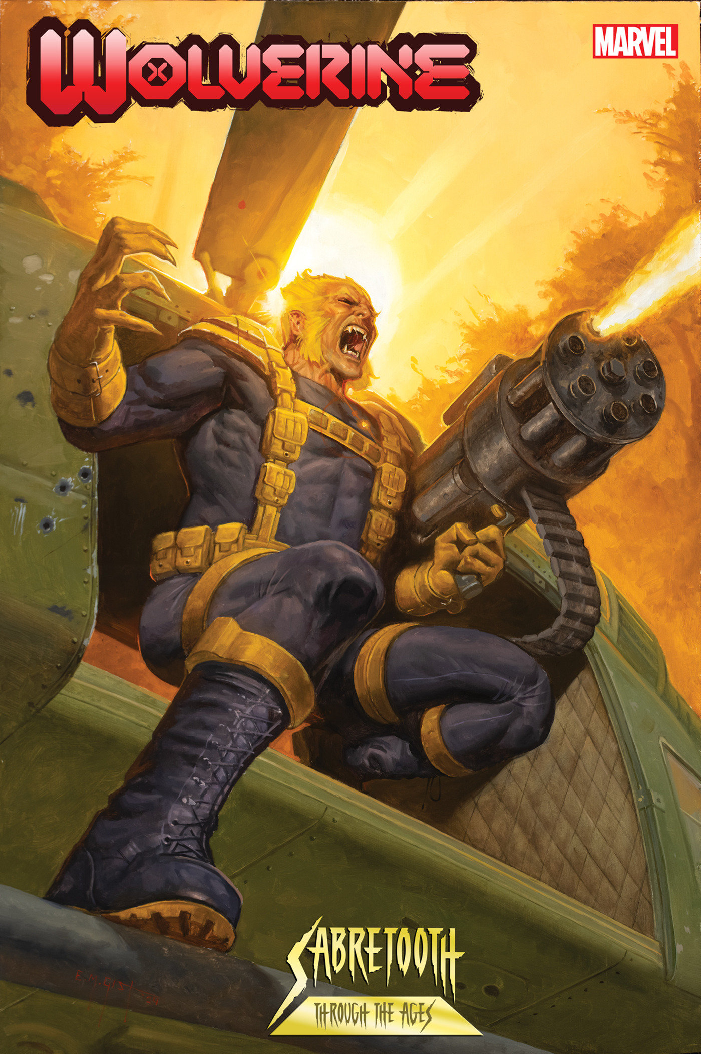 Wolverine #49 Em Gist Sabretooth Variant