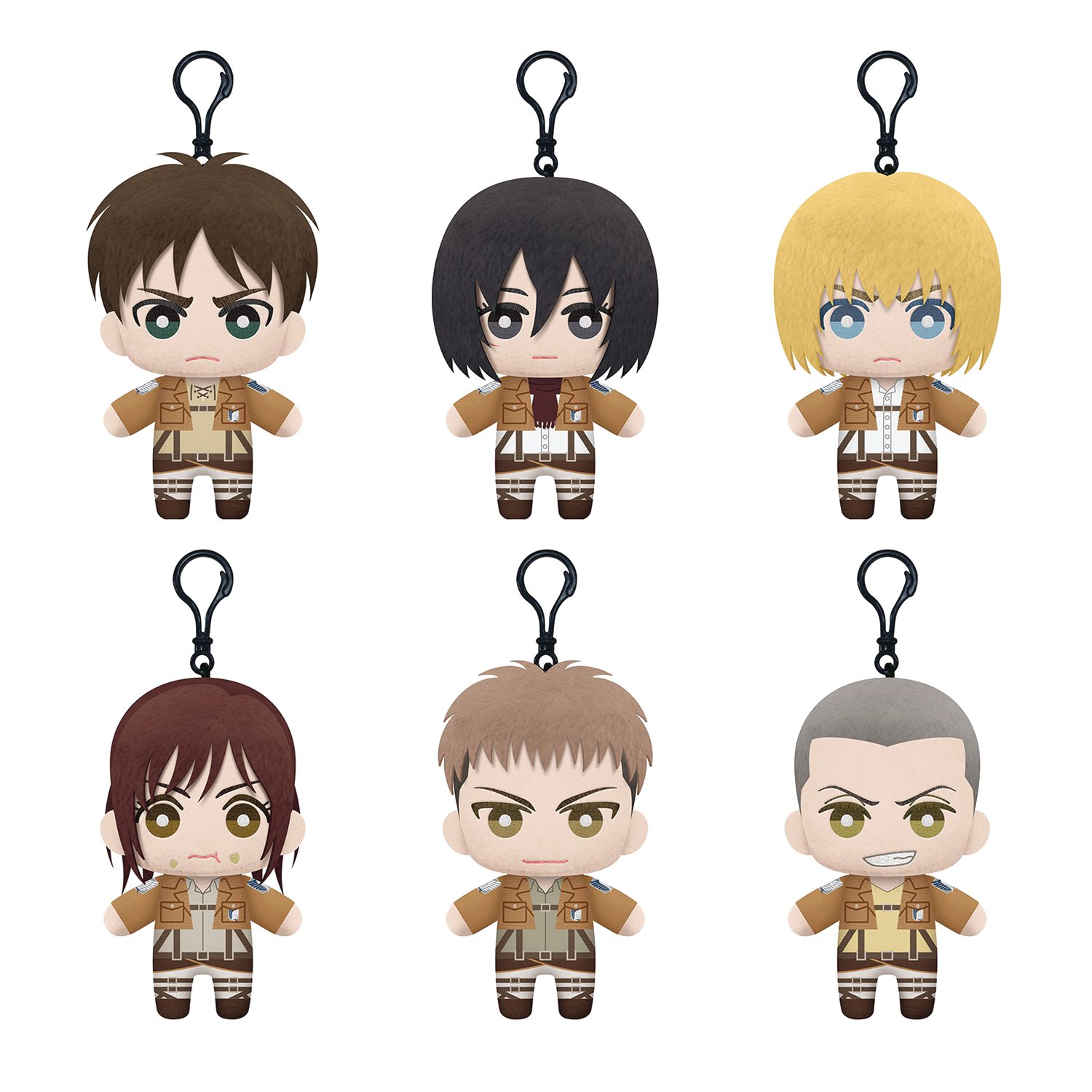 Attack On Titan Series 1 9 Piece Plush Assortment