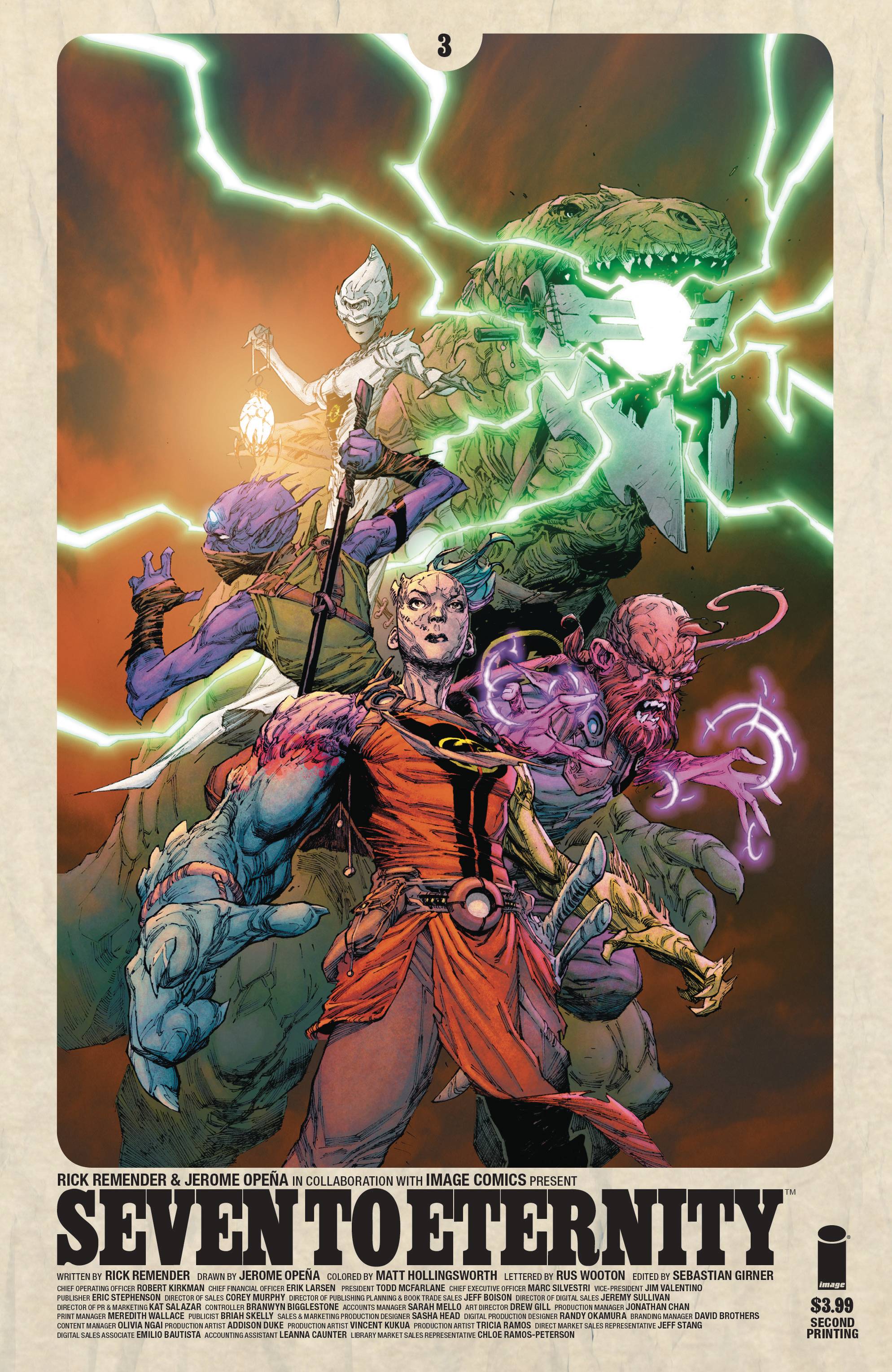 Seven To Eternity #3 2nd Printing