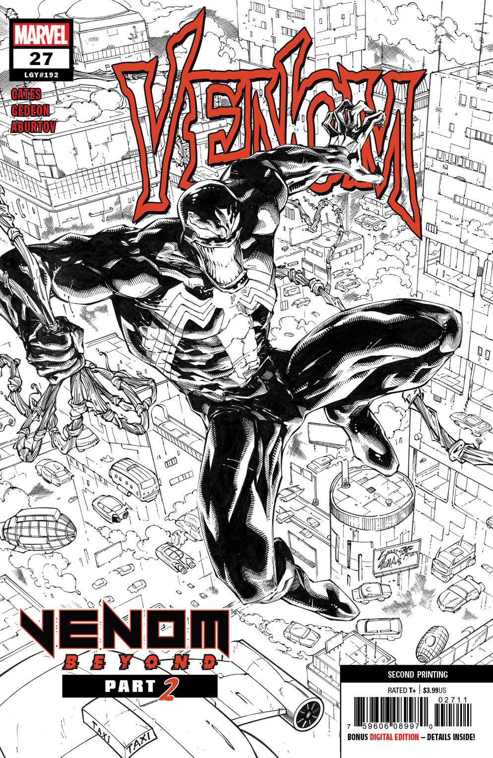 Venom #27 2nd Printing Stegman Sketch Variant (2018)