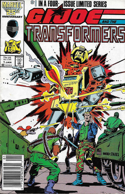 G.I. Joe And The Transformers #1 [Newsstand](1987)-Very Fine (7.5 – 9)