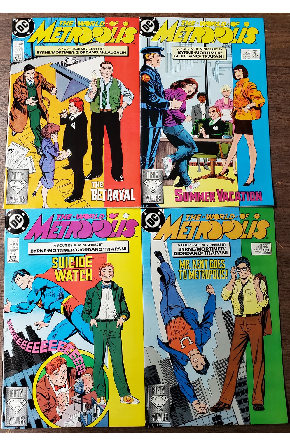 World of Metropolis #1-4 (DC 1988) Set