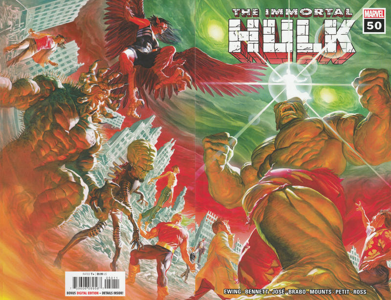 Immortal Hulk #50 [Alex Ross Wraparound Cover]-Fine