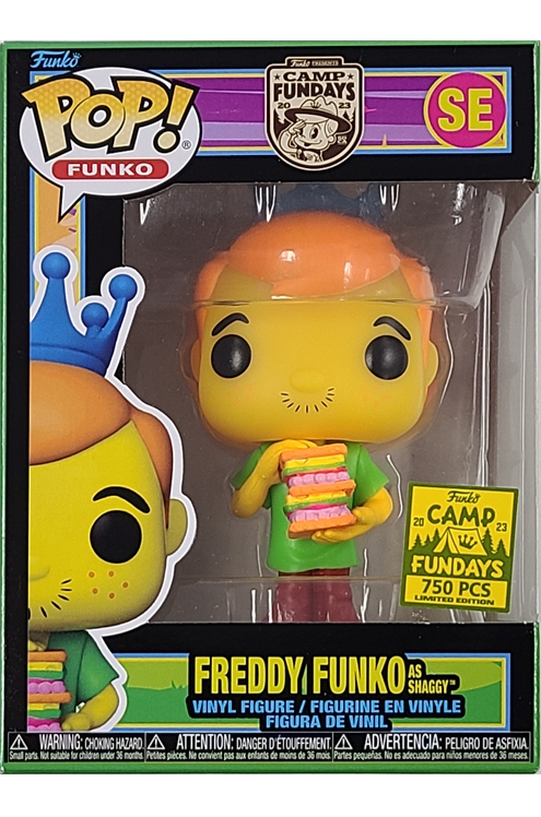 Sdcc 2023 Funko Pop Freddy As Shaggy Camp Fundays Exclusive