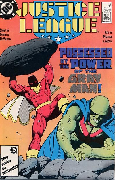 Justice League #6 [Direct]-Very Good (3.5 – 5) (1987)