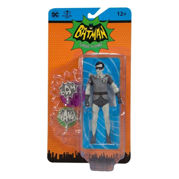 DC Retro Batman 66 Robin (Black & White TV Variant) Action Figure