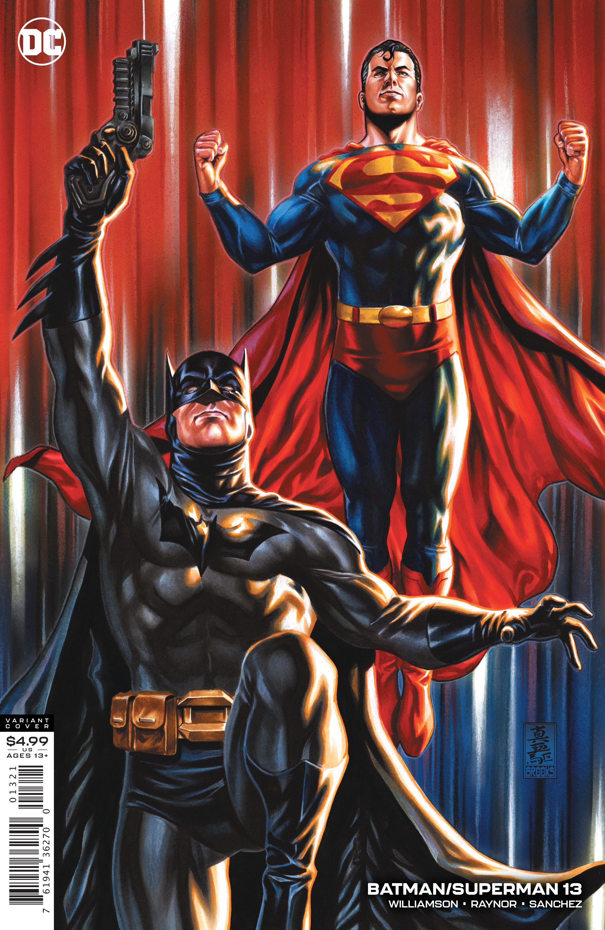 Batman Superman #13 Cover B Mark Brooks Card Stock Variant (2019)