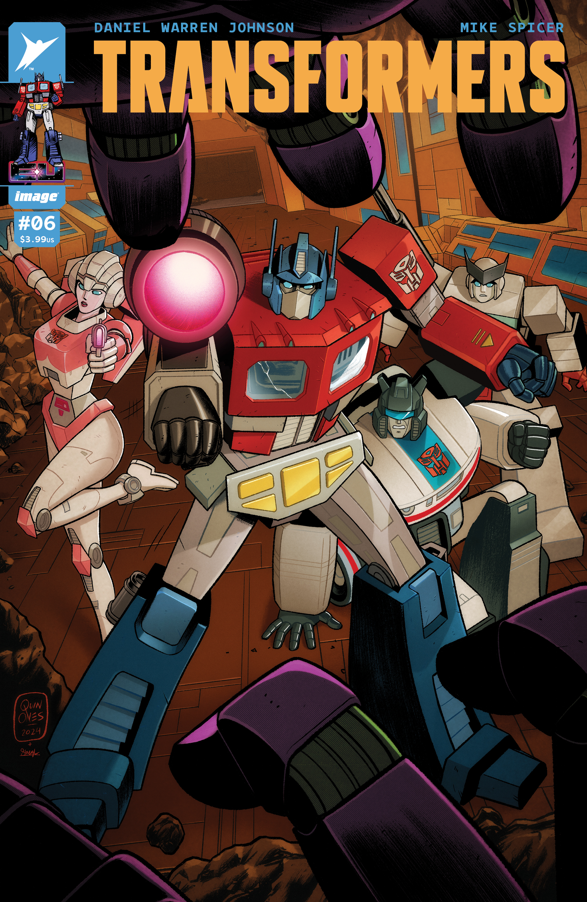 Transformers #6 Cover E 1 for 50 Incentive Joe Quinones Variant