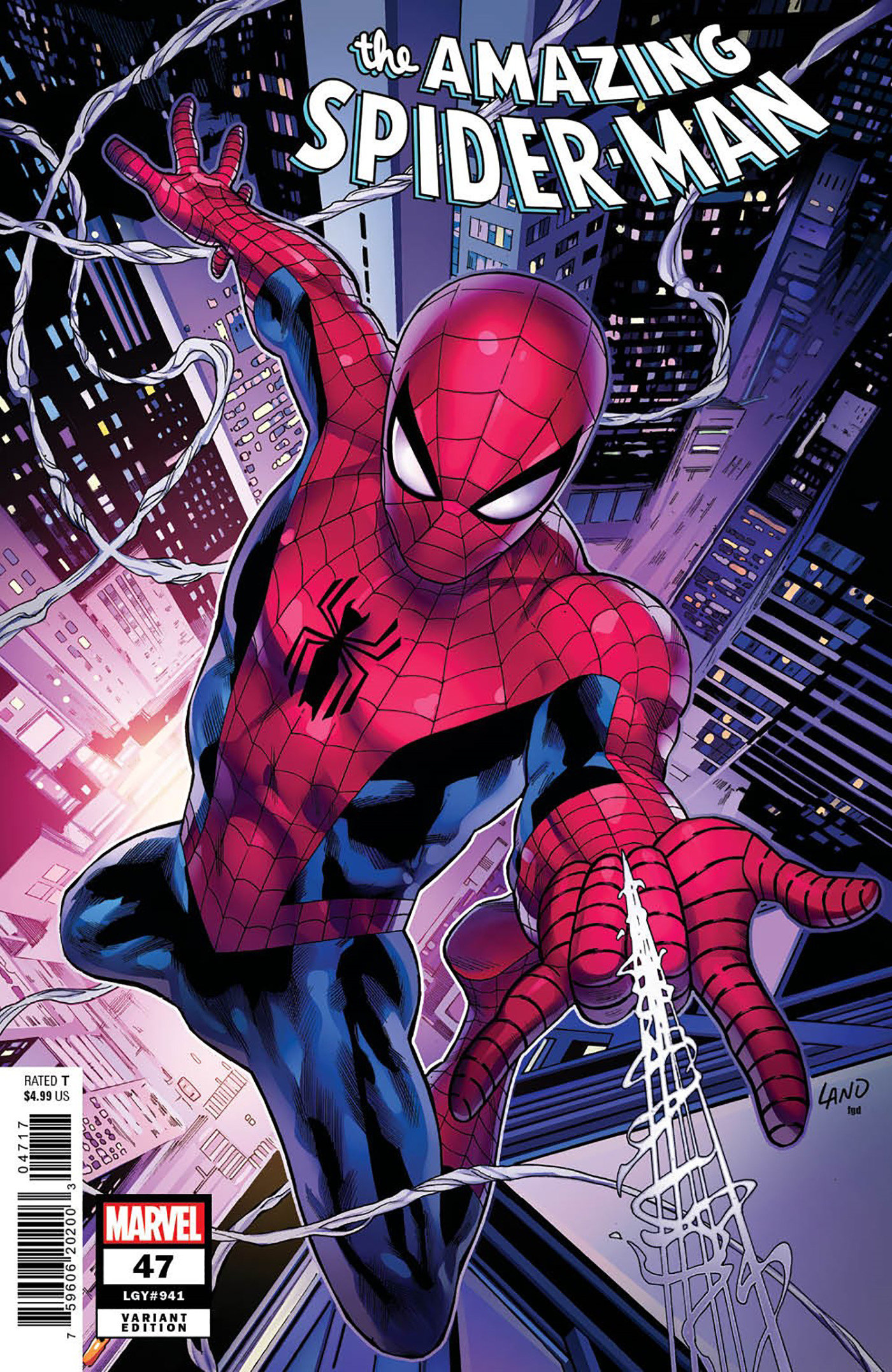 Amazing Spider-Man #47 Greg Land Variant 1 for 25 Incentive