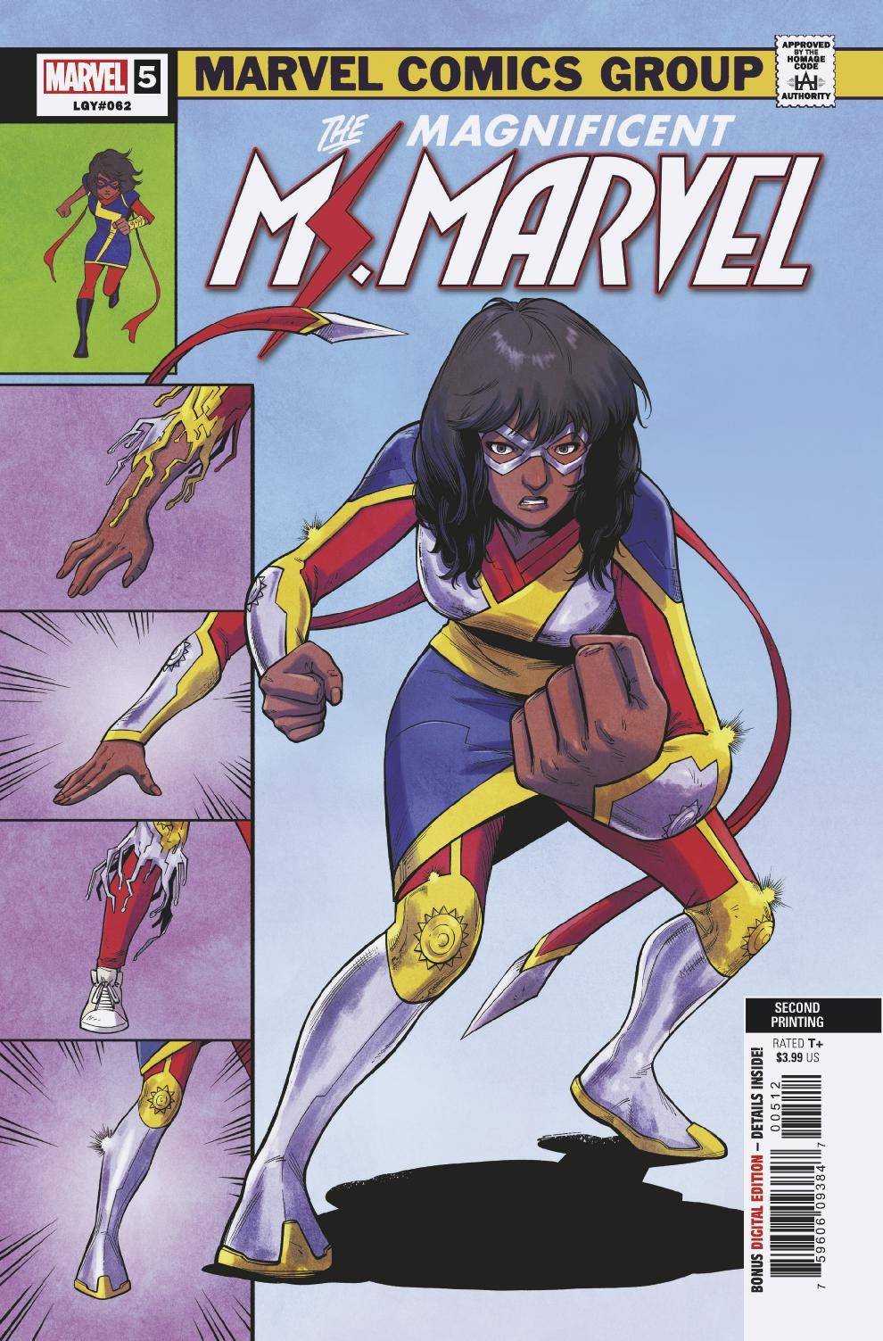 Magnificent Ms Marvel #5 2nd Printing Jung Variant (2019)