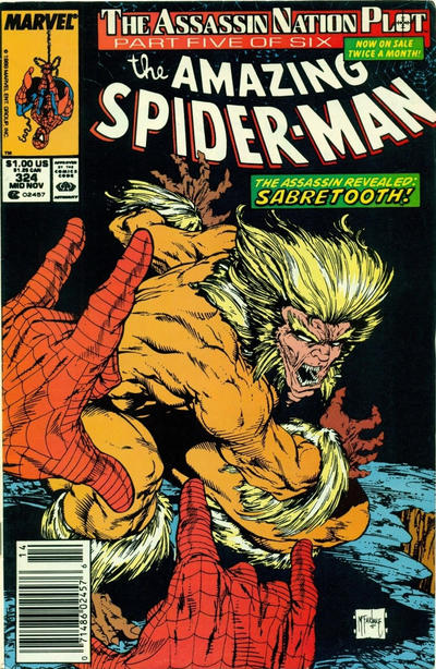 The Amazing Spider-Man #324 [Newsstand]-Fine