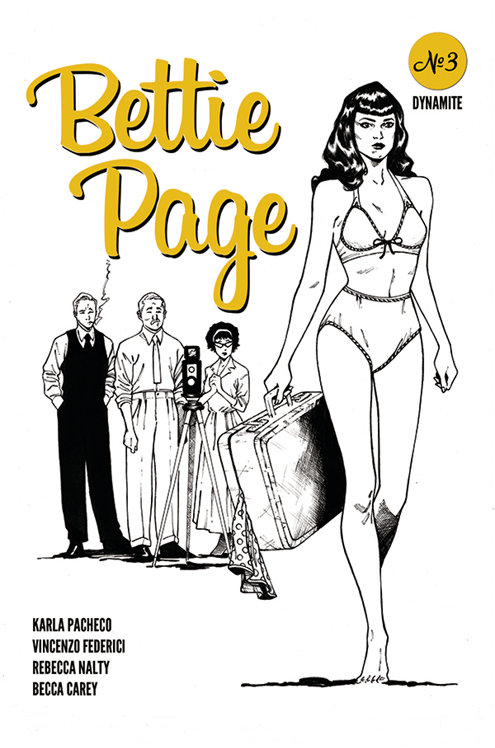 Bettie Page #3 20 Copy Peebles Homage Black & White Incentive