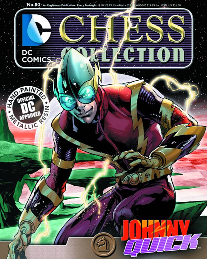 DC Superhero Chess Fig Collected Mag #80 Johnny Quick White Knight