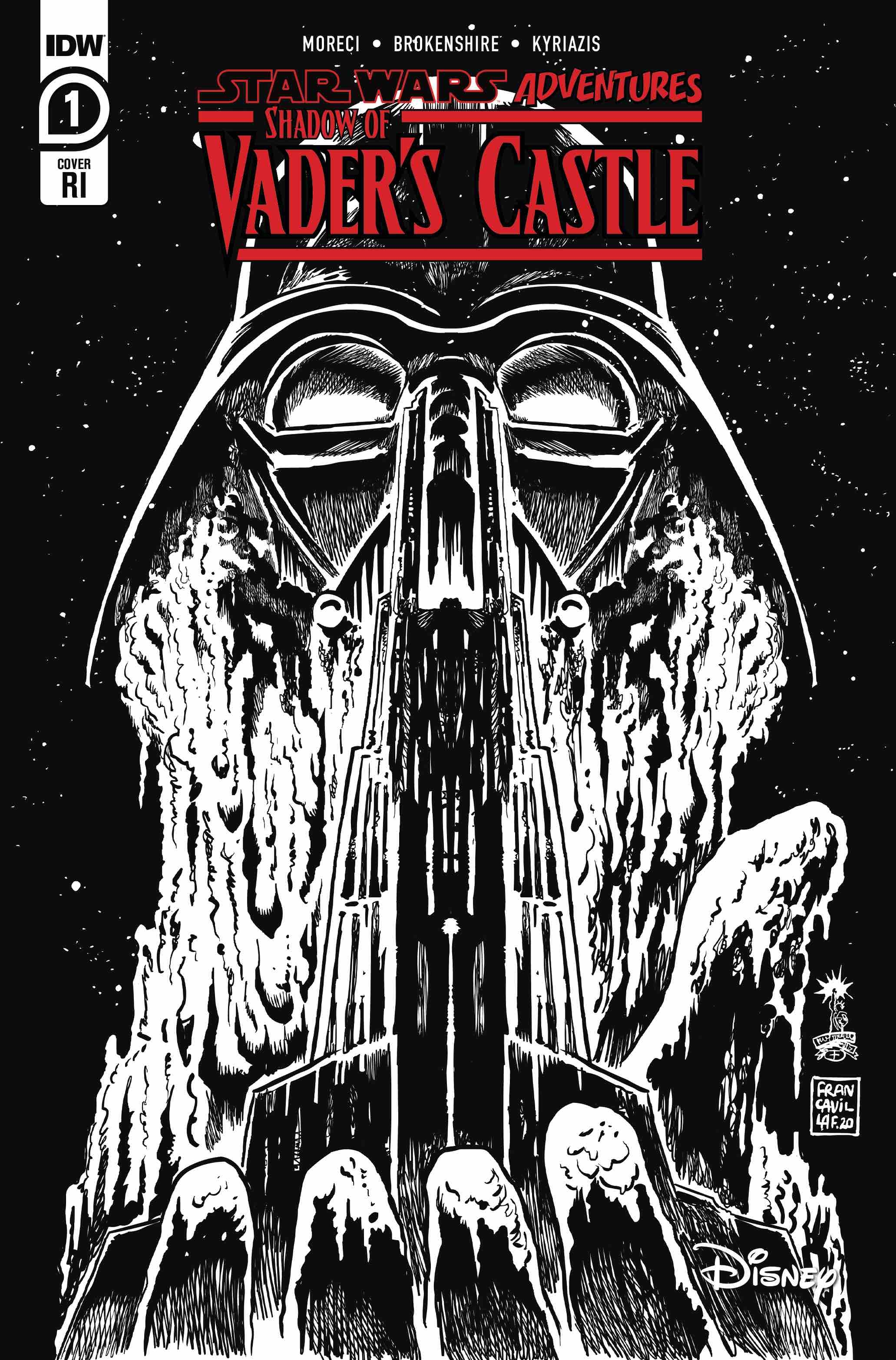 Star Wars Adventure Shadow of Vaders Castle #1 1 for 10 Incentive Cover Francavilla