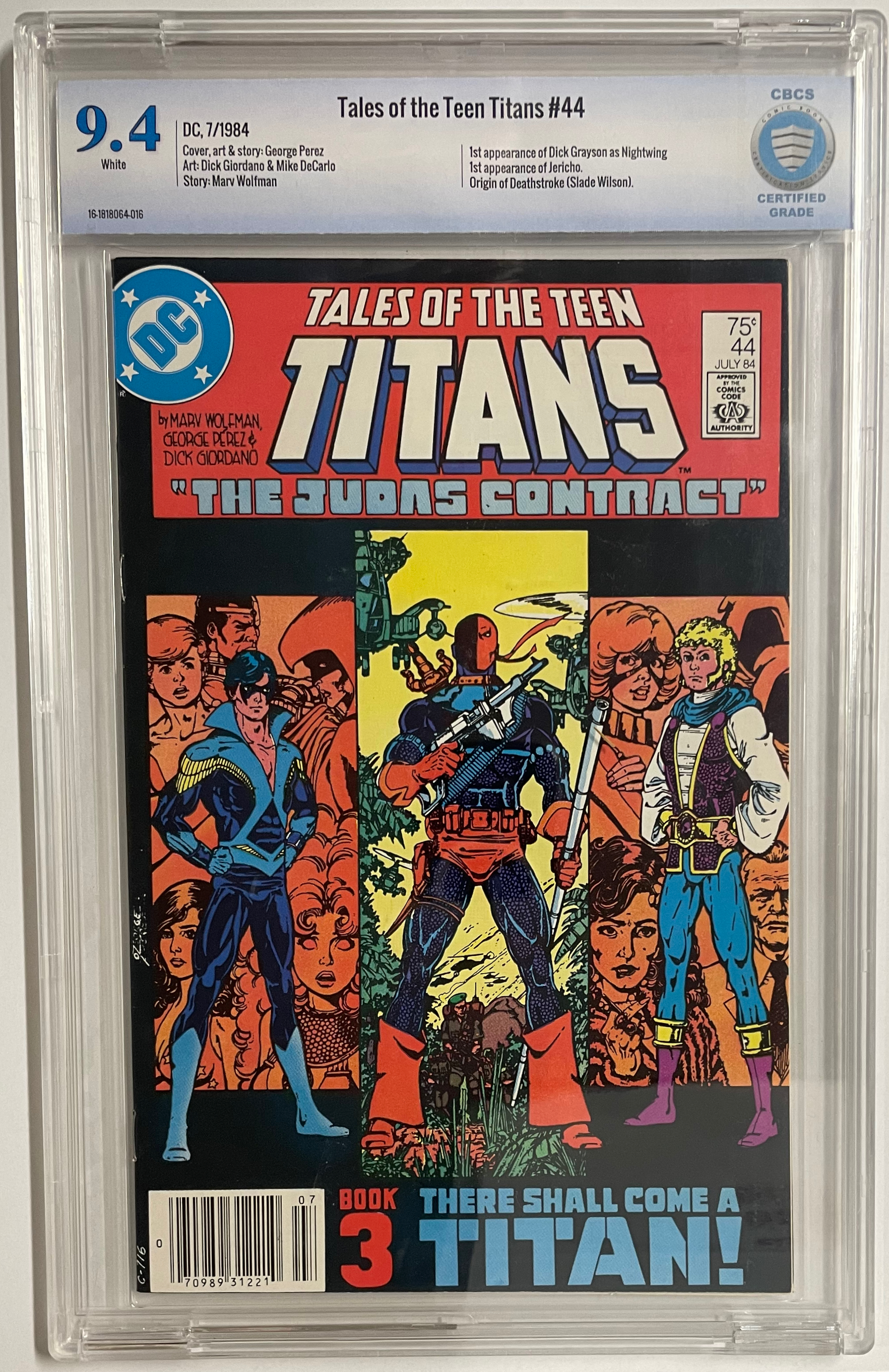 Tales of The Teen Titans #44 Cbcs 9.4