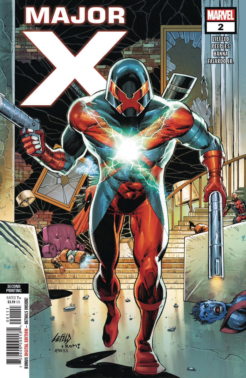 Major X #2 2nd Printing Liefeld Variant (Of 6)