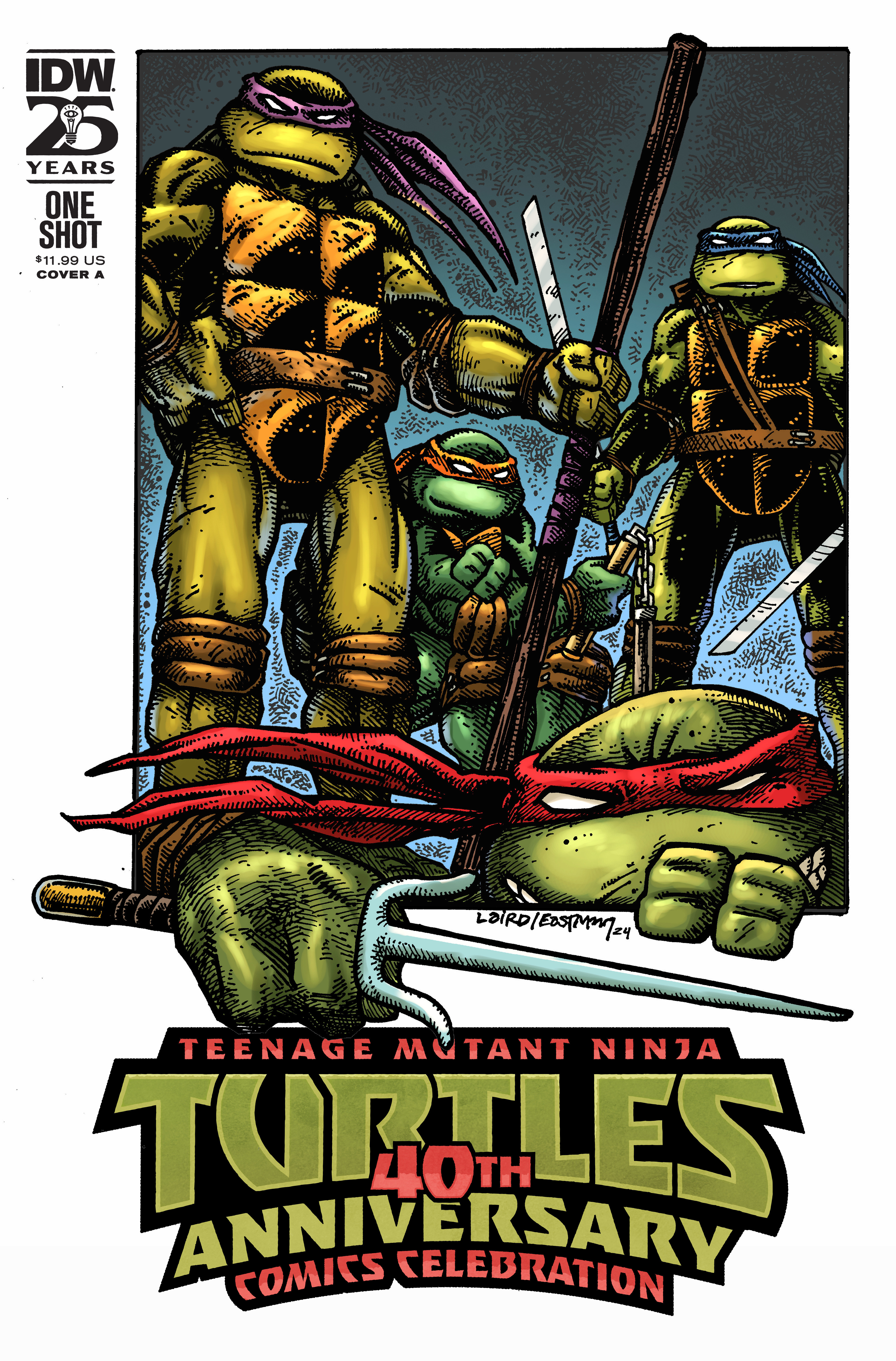 Teenage Mutant Ninja Turtles 40th Anniversary Comics Celebration Cover A Laird & Eastman