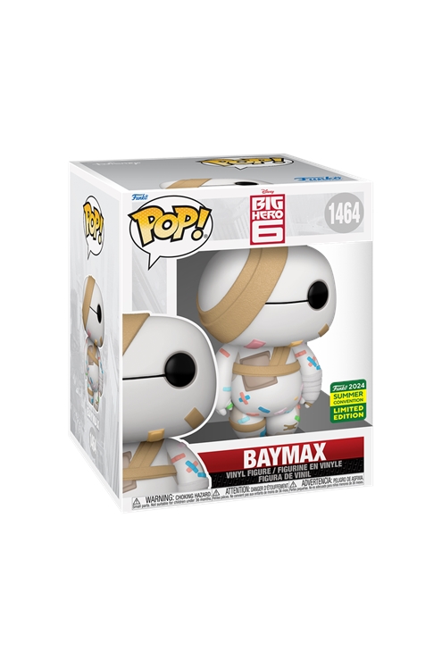 Pop Disney Super Baymax With Bandages 2024 Summer Convention Limited Edition Vinyl Figure