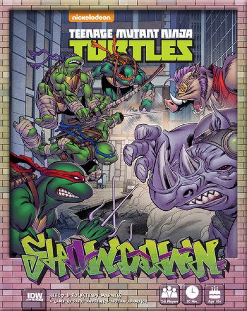 Teenage Mutant Ninja Turtles Showdown Bebop & Rocksteady Board Game