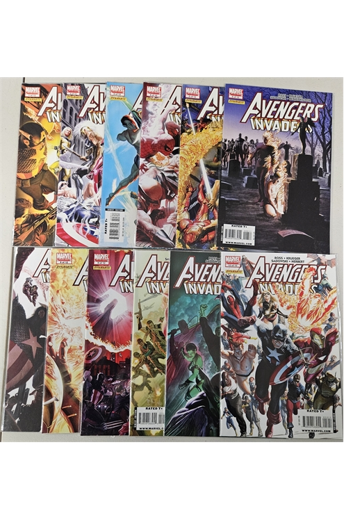 Avengers Invaders #1-12 (2008) Set