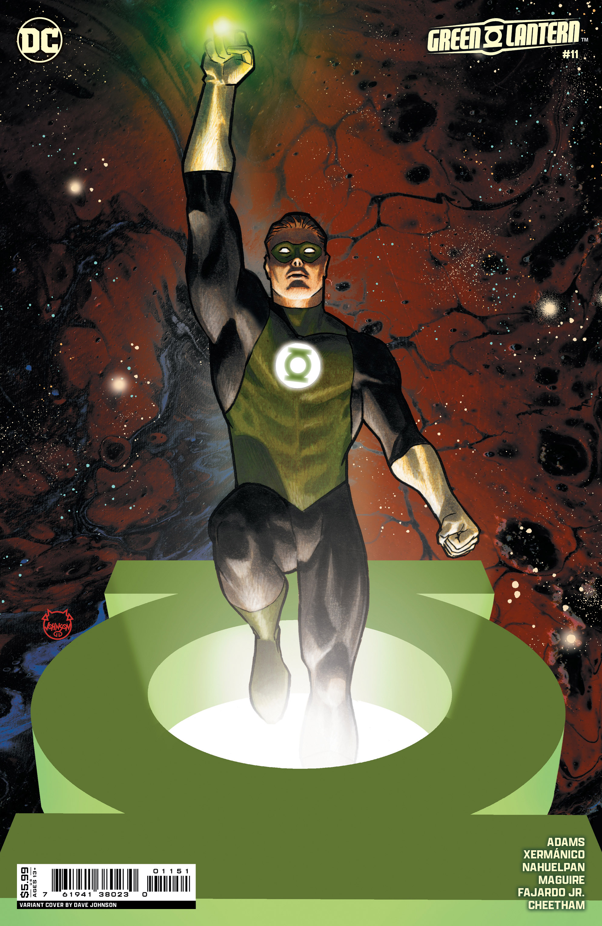 Green Lantern #11 Cover C Dave Johnson Card Stock Variant