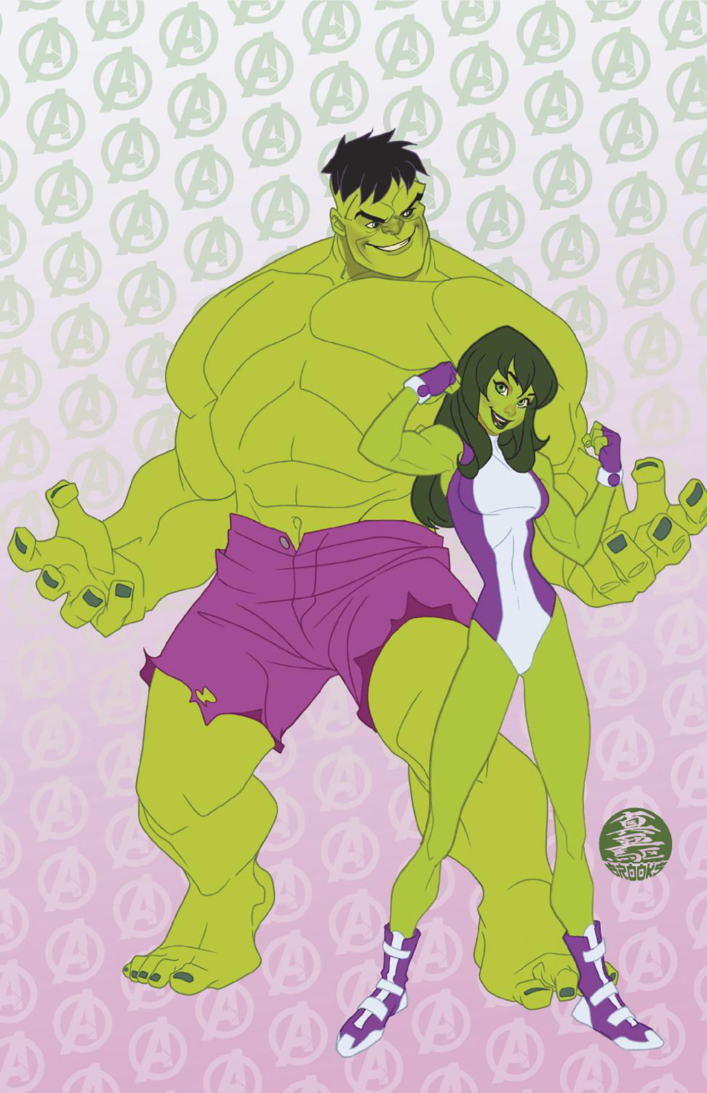 Incredible Hulk #22 Mark Brooks Animated-Style Virgin Variant 1 for 50 Incentive