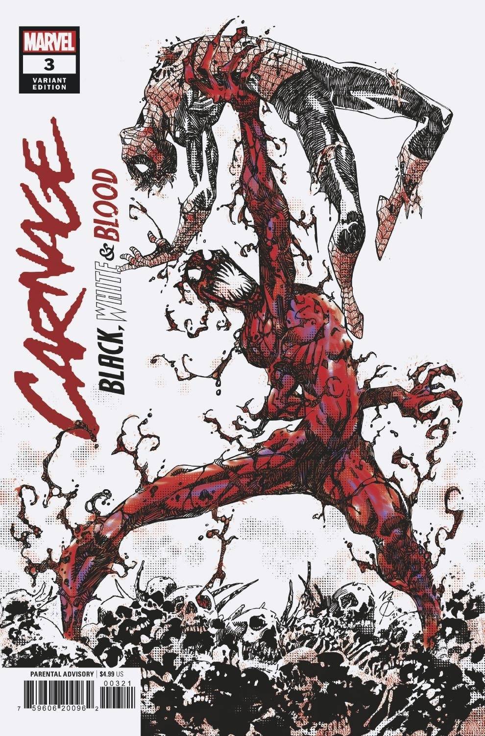 Carnage Black White And Blood#3 McCrea Variant (Of 4)