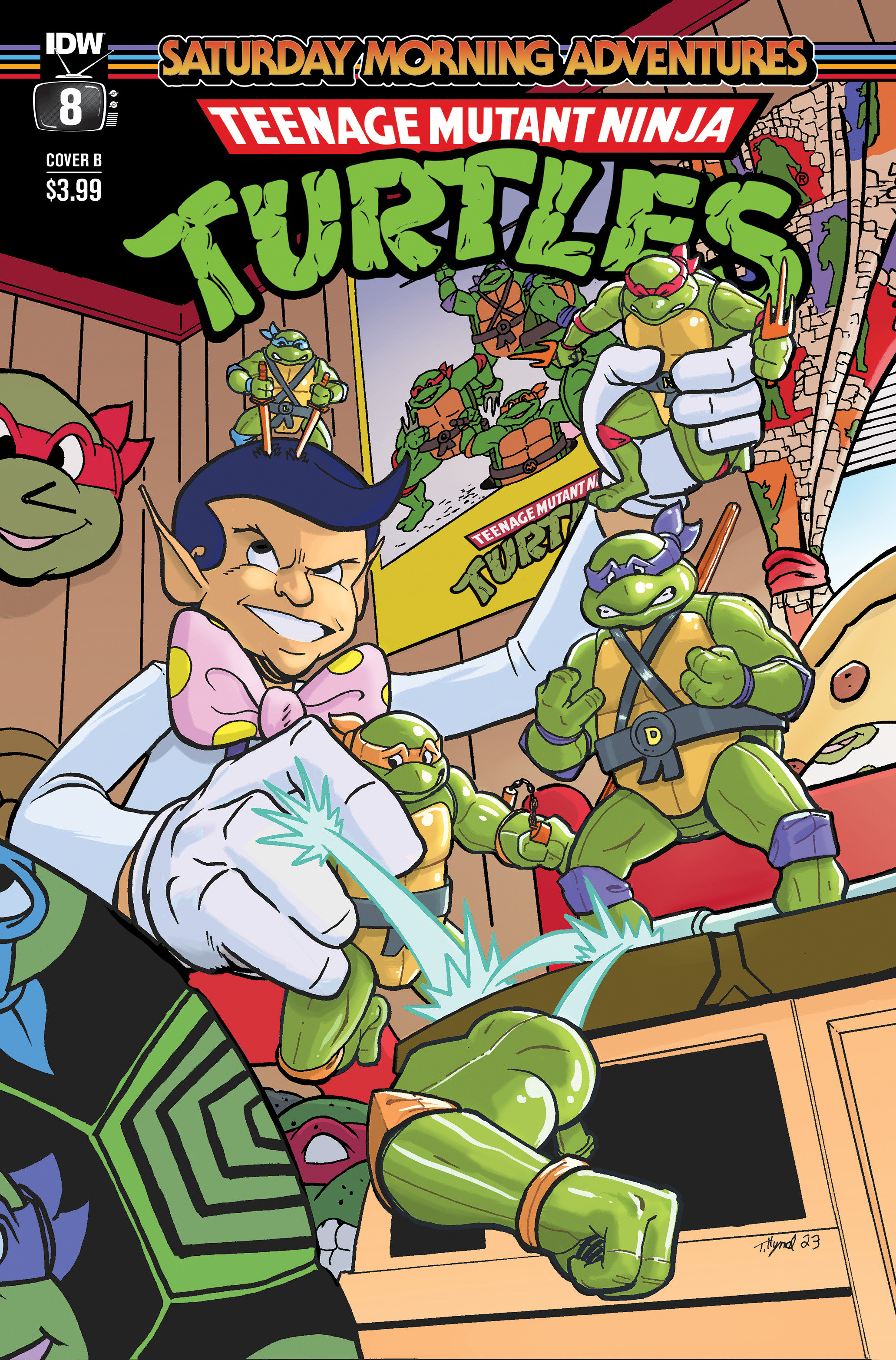 Teenage Mutant Ninja Turtles Saturday Morning Adventures Continued! #8 Cover B Hymel