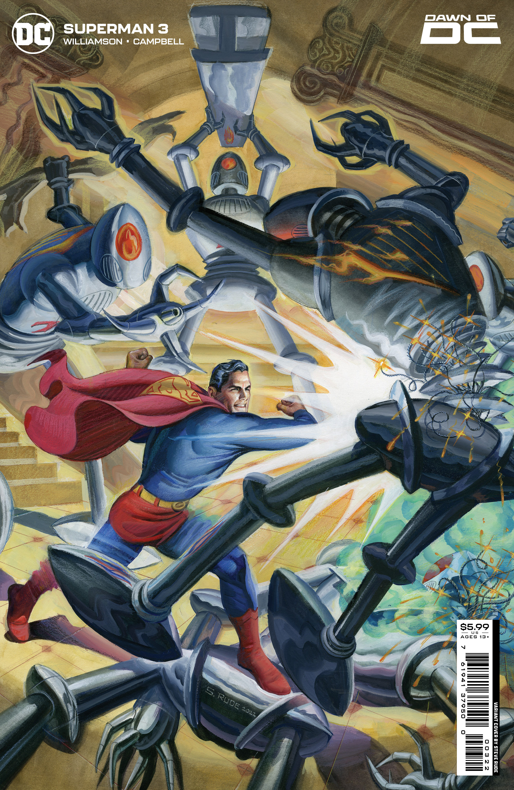 Superman #3 Cover F Steve Rude Superman Card Stock Variant (2023)