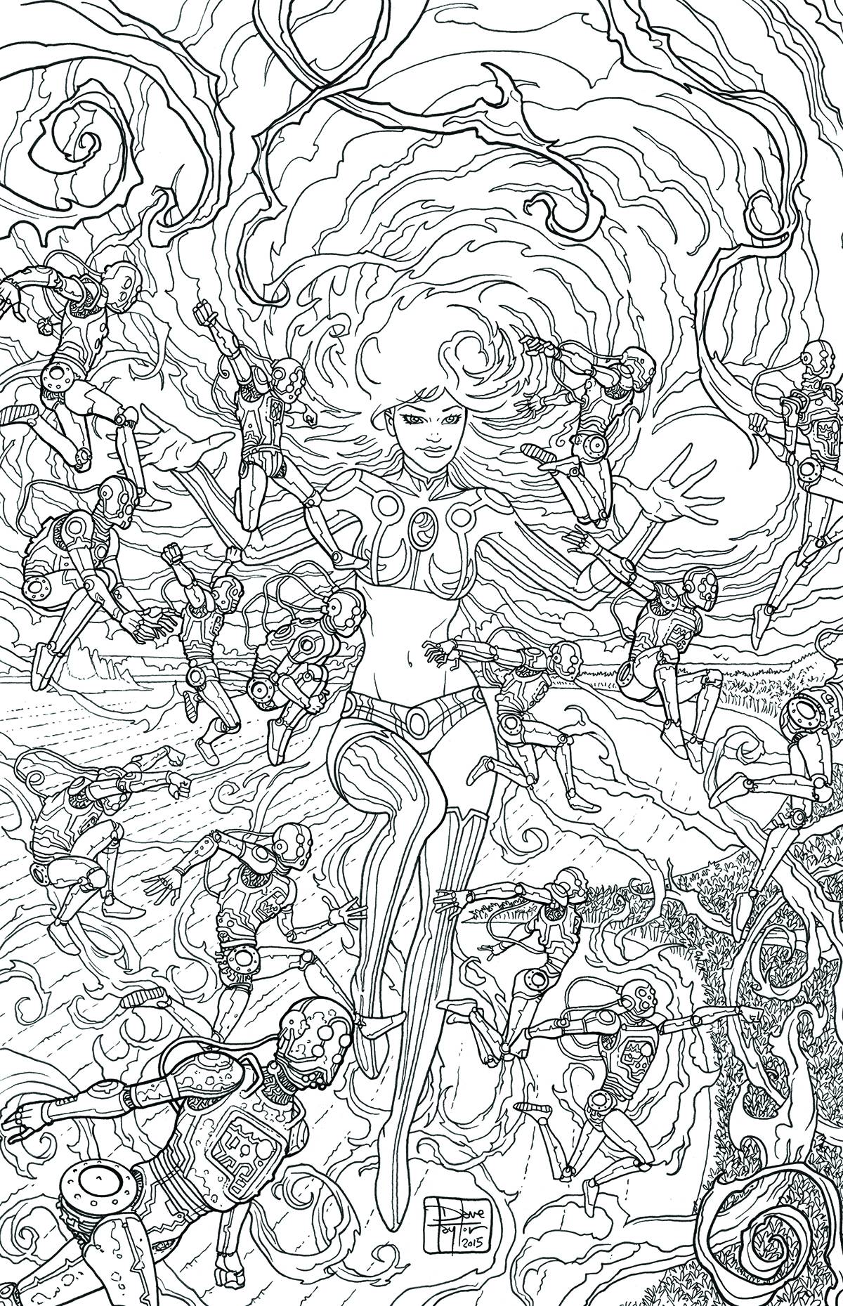 Starfire #8 Adult Coloring Book Variant Edition