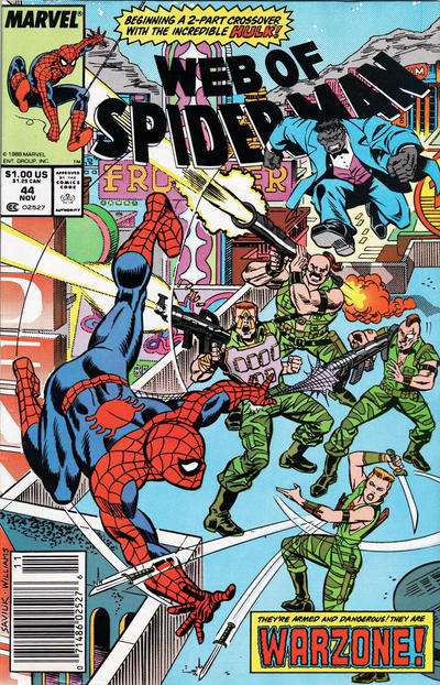 Web of Spider-Man #44 [Newsstand]-Very Good (3.5 – 5)