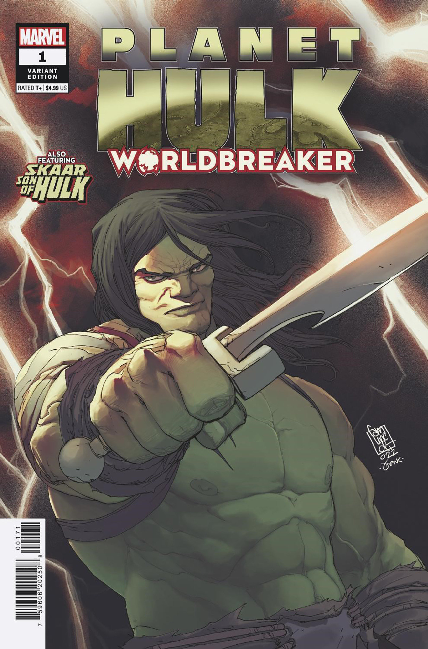 Planet Hulk Worldbreaker #1 Camuncoli Skaar Variant