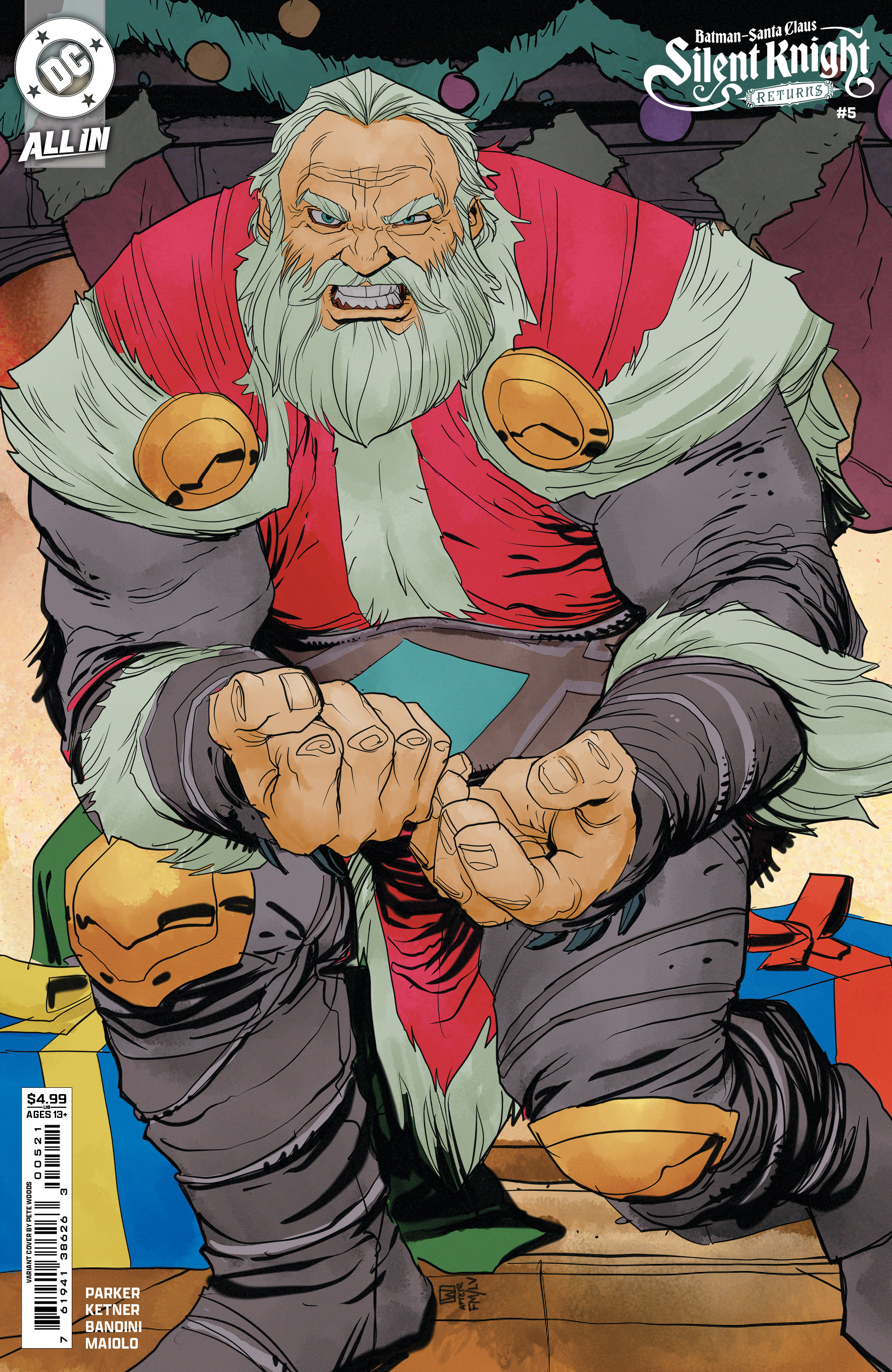 Batman Santa Claus Silent Knight Returns #5 Cover B Pete Woods Card Stock Variant (Of 5)