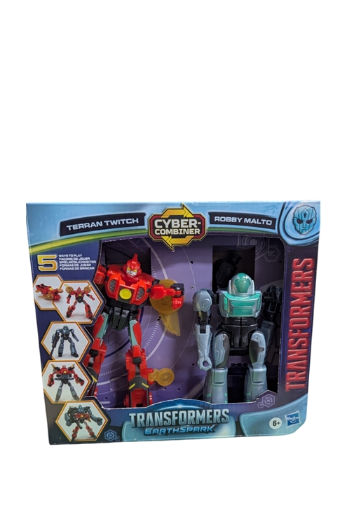 Transformers Earth Spark Cyber Combiners Terran Twitch And Robby Malto