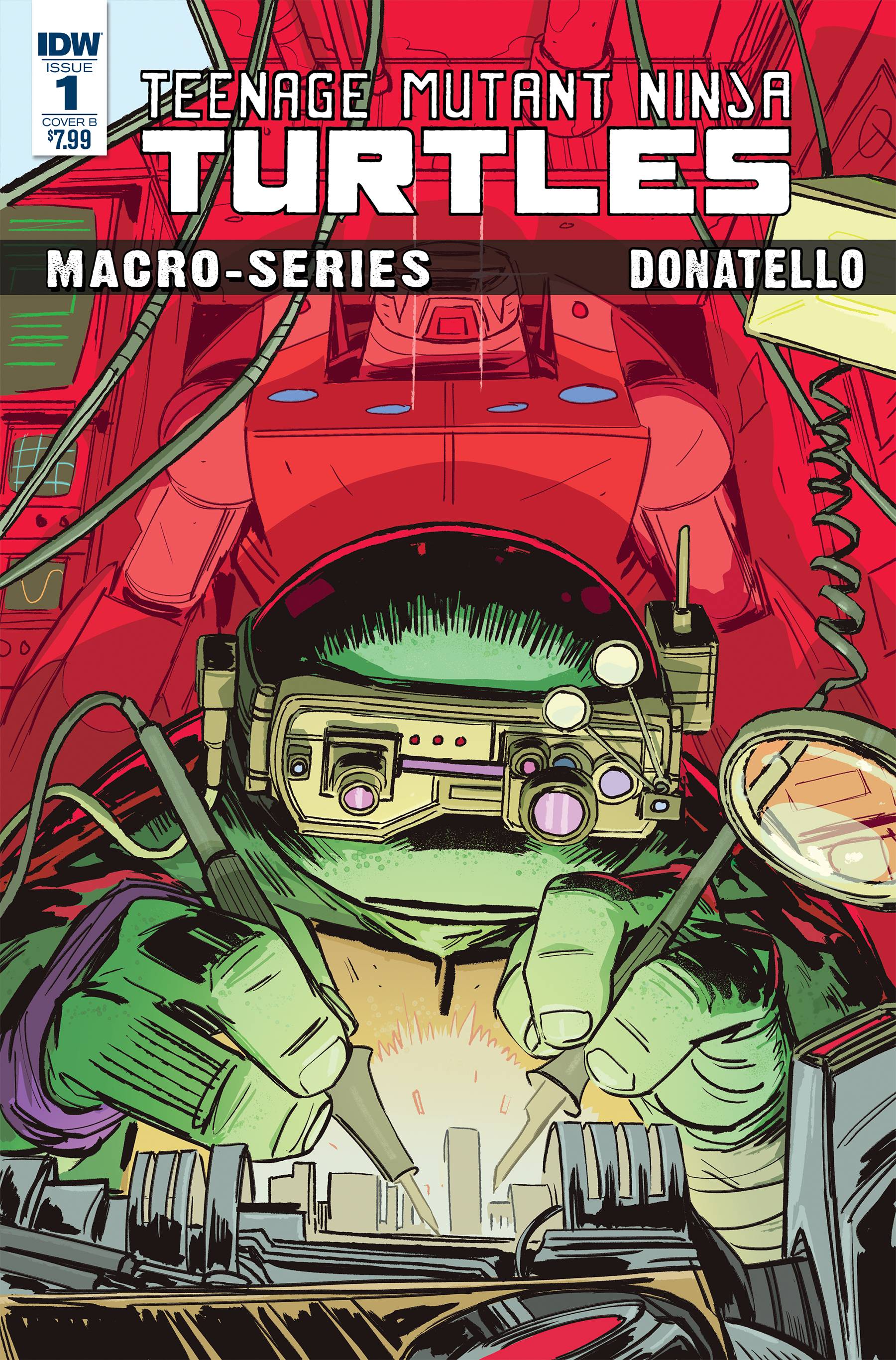 Teenage Mutant Ninja Turtles Macroseries #1 DonatelloCover B Brown