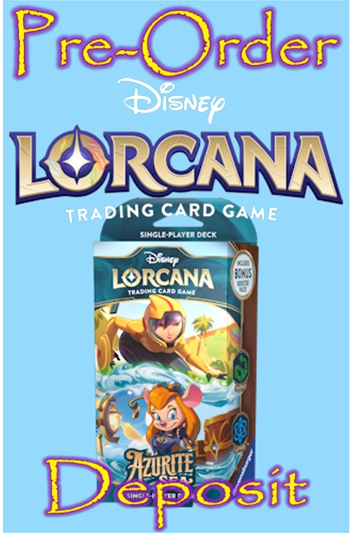 Disney Lorcana Azurite Sea Emerald & Sapphire Starter Deck Pre-Order Deposit