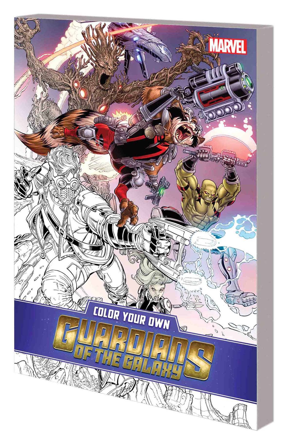 Color Your Own Guardians of Galaxy Graphic Novel