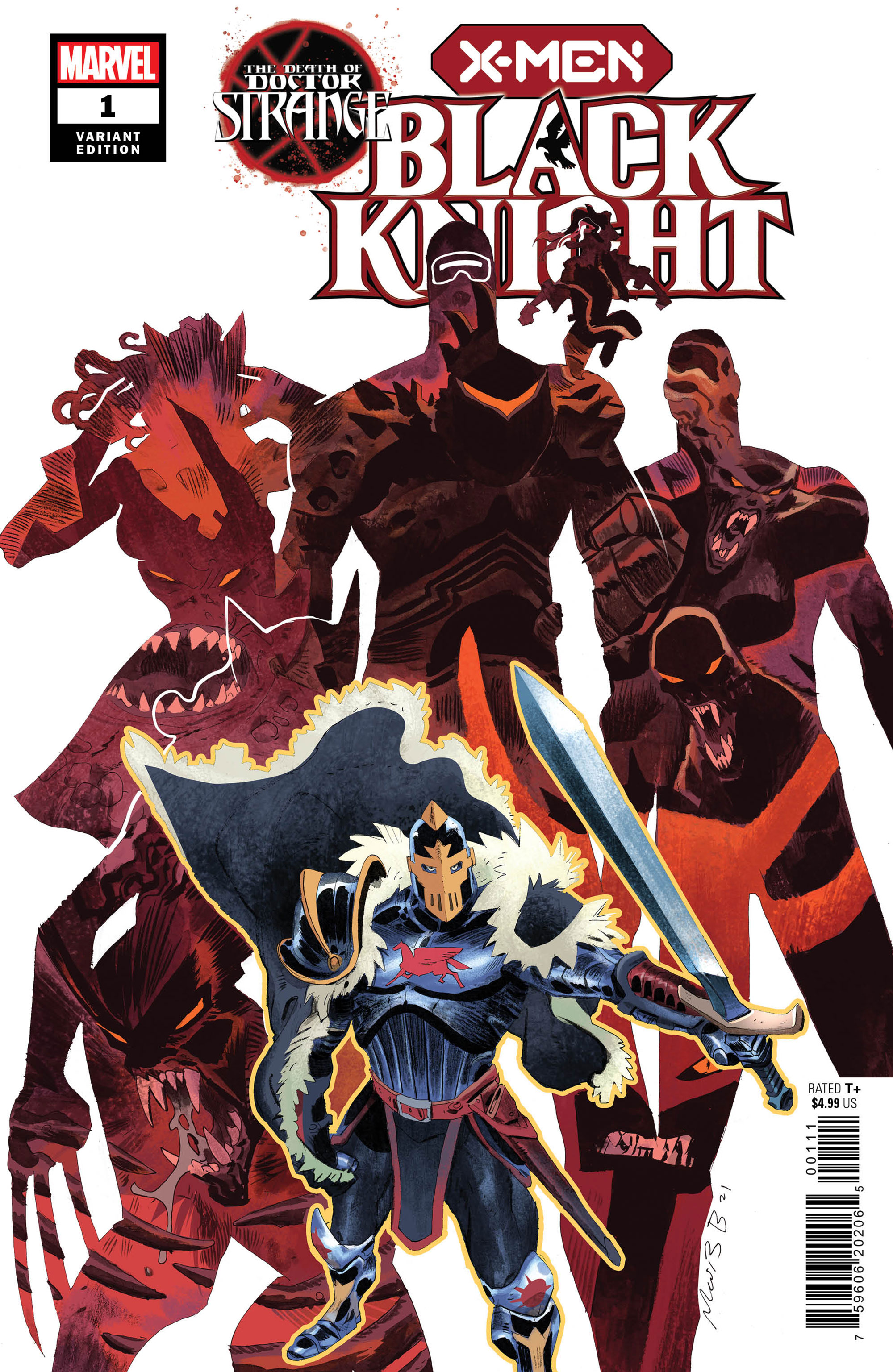 Death Doctor Strange X-Men Black Knight #1 Bergara Variant