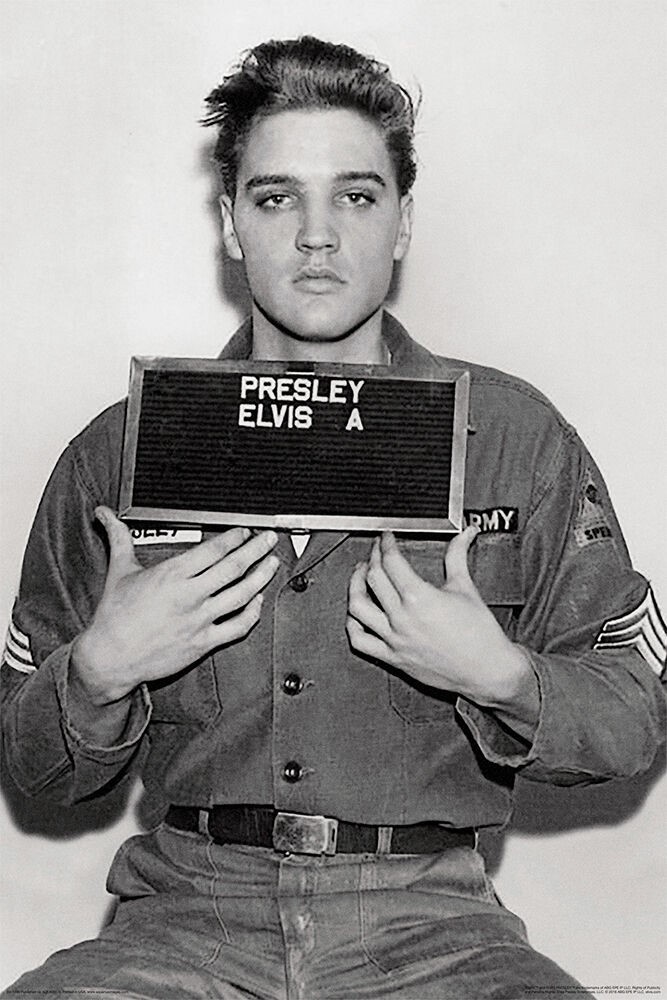 Elvis - Enlistment Photo - Regular Poster