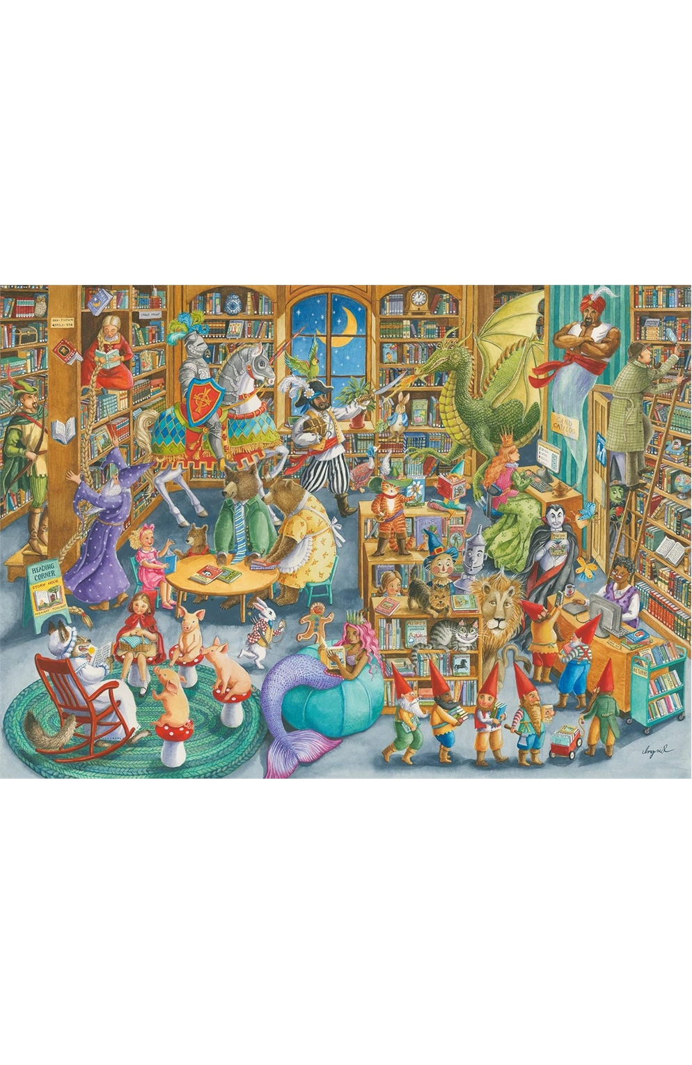 Midnight At The Library - Ravensburger 1000 Piece Puzzle