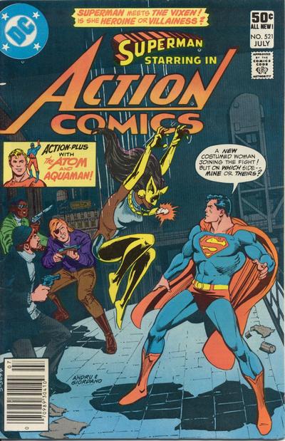 Action Comics #521 [Newsstand]-Fine