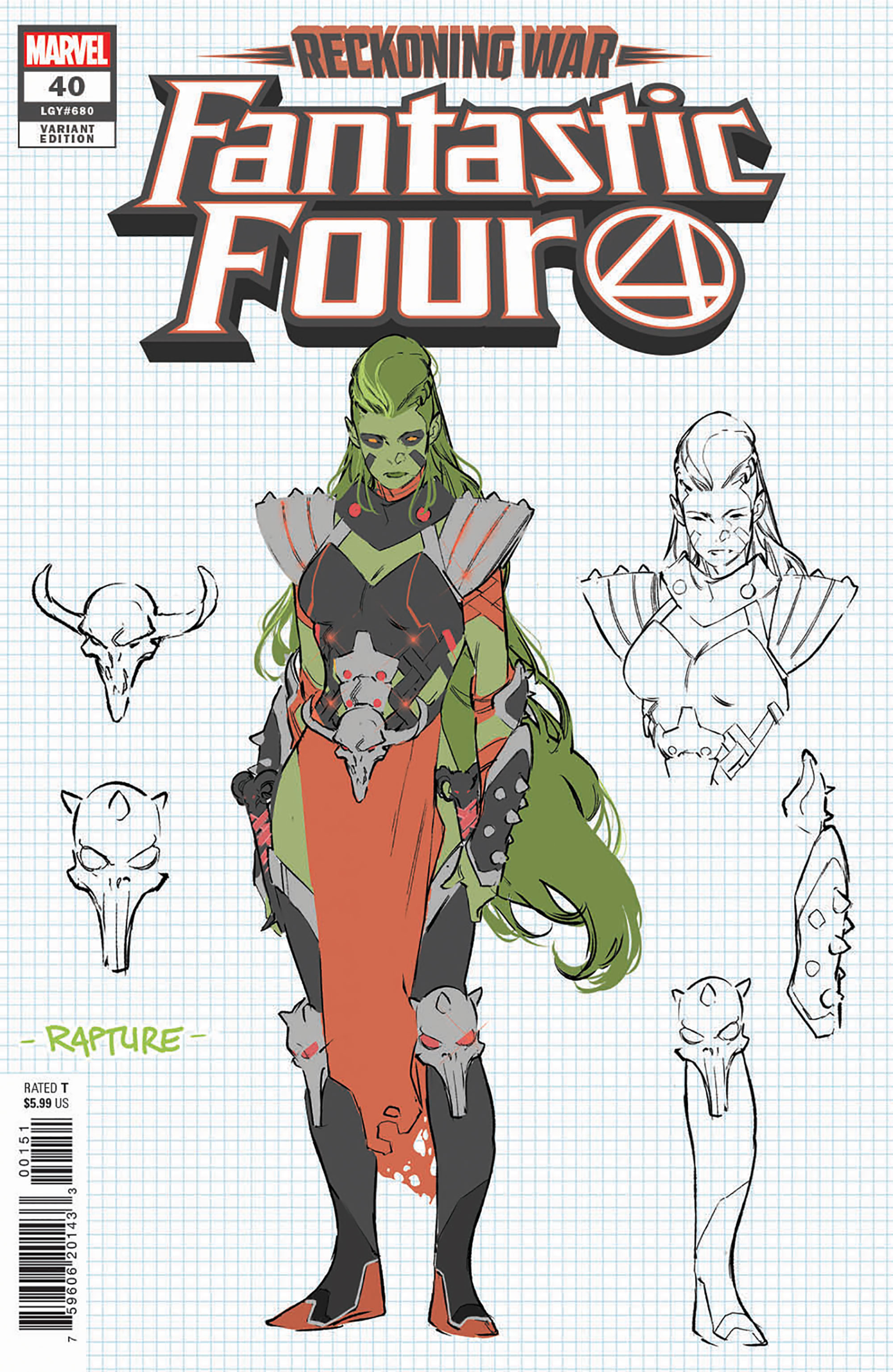 Fantastic Four #40 Silva Concept Art Variant (2018)