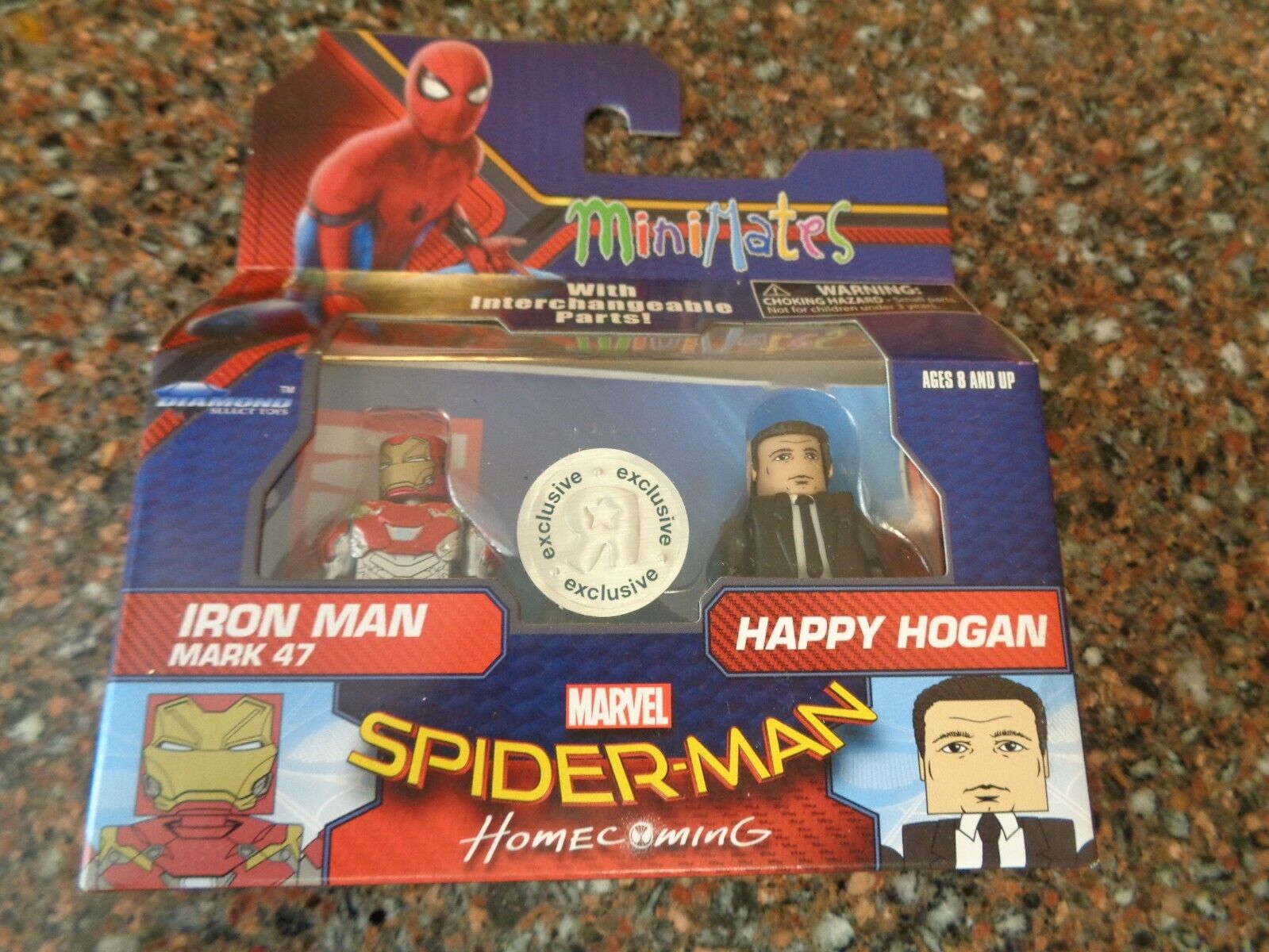 Spider-Man Homecoming Marvel Minimates Iron Man Mark 47 & Happy Hogan