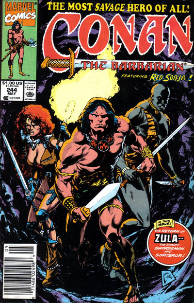 Conan The Barbarian #244 [Newsstand]-Very Good (3.5 – 5)