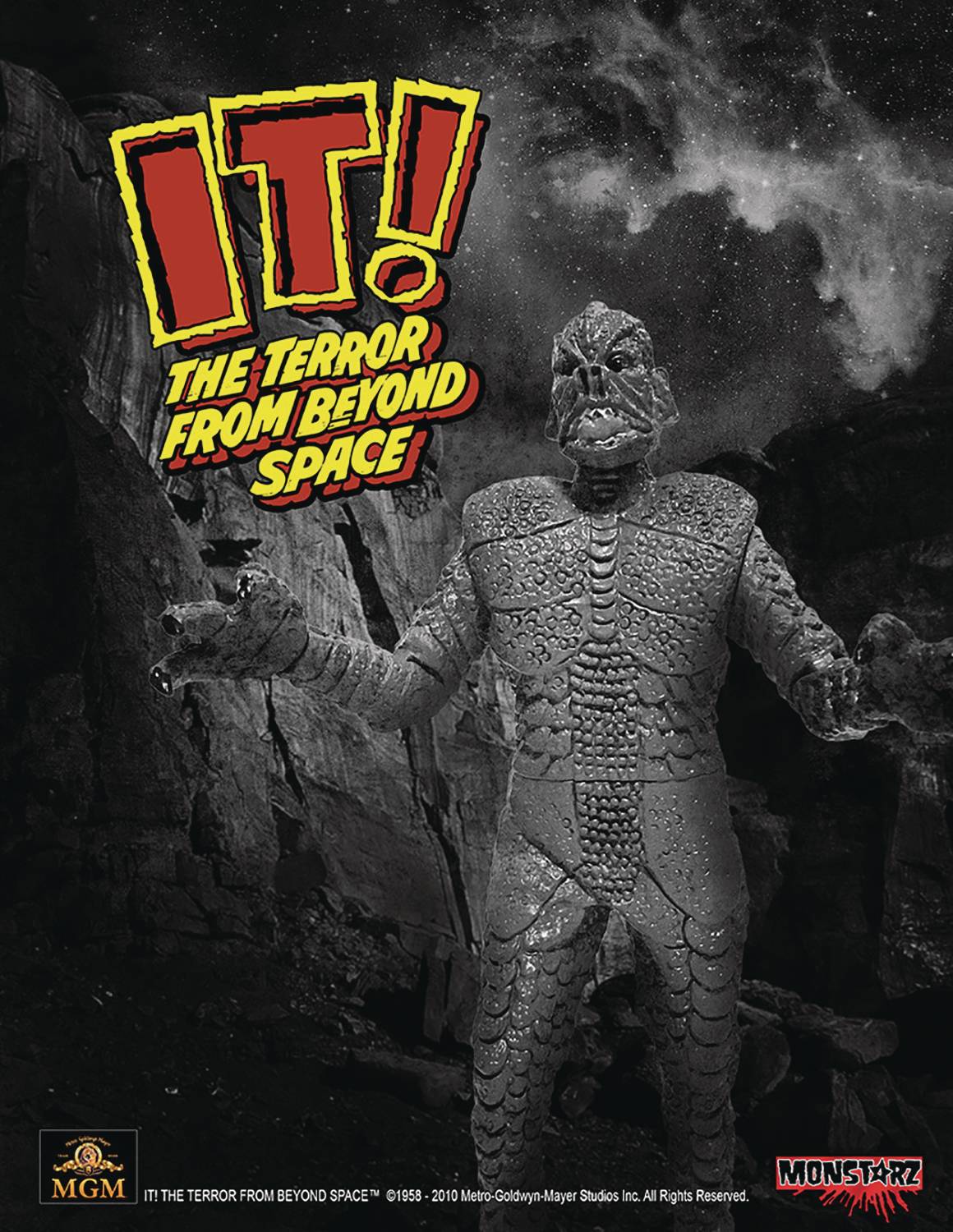 It Terror From Beyond Space Black & White 3-3/4 Inch Retro Action Figure