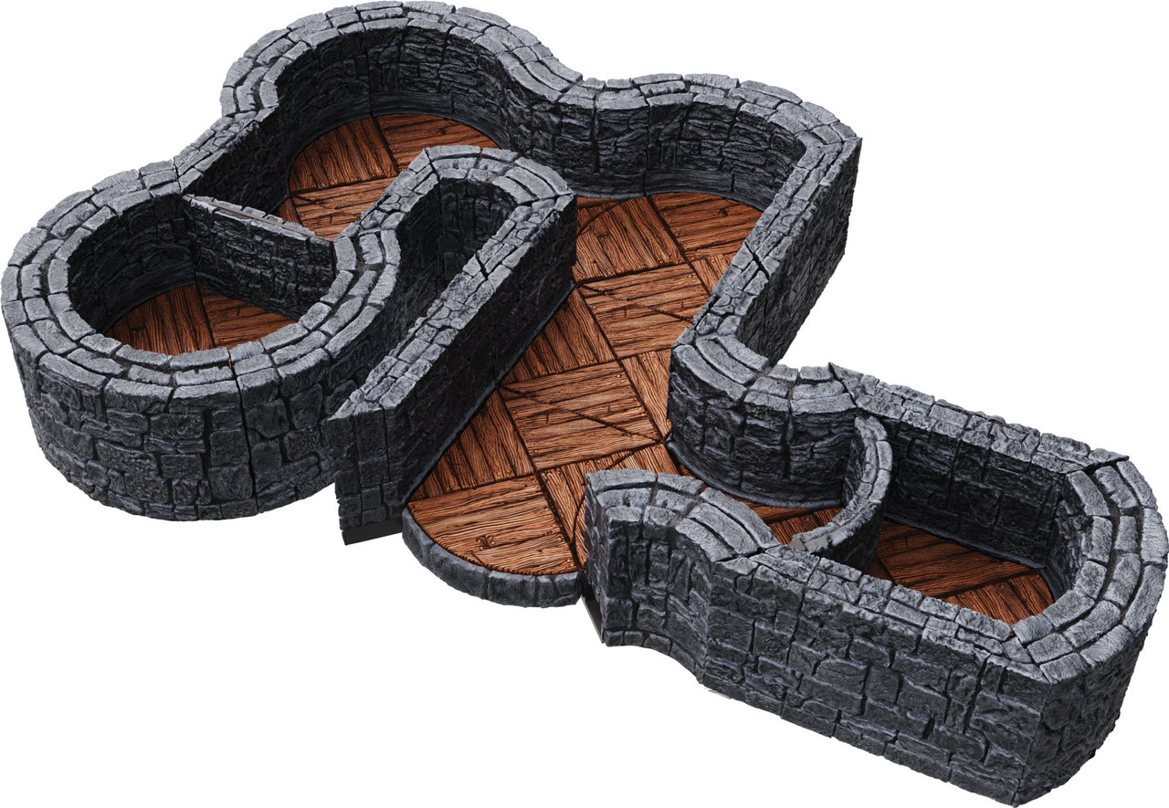 Warlock Tiles Expansion Pack 1 Inch Dungeon Angles & Curves