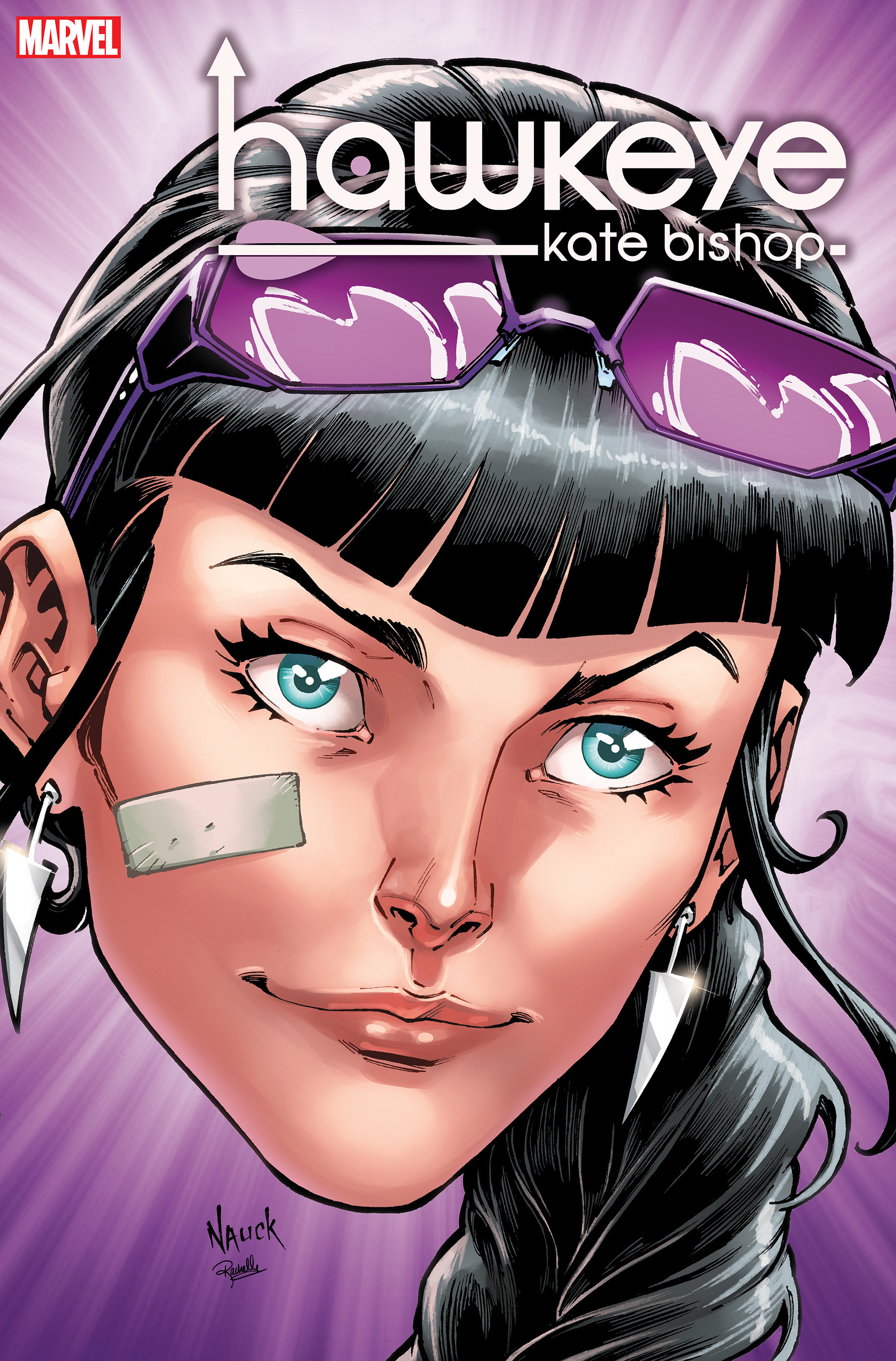 Hawkeye Kate Bishop #1 Nauck Headshot Variant (Of 5)