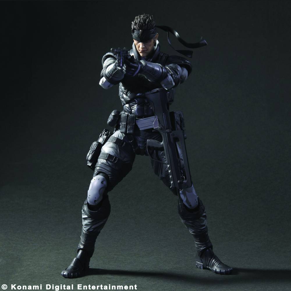 Mgs Play Arts Kai Solid Snake Action Figure